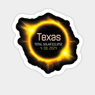 Texas Total Solar Eclipse Spring America April 04.08.24 Usa Sticker